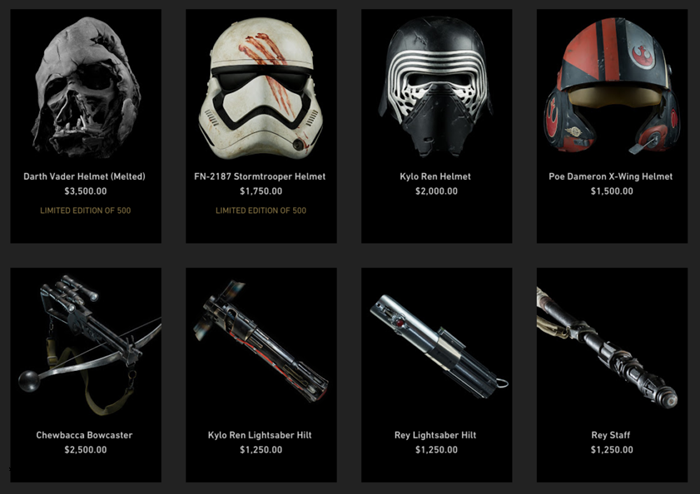 正在出售的星戰道具3D打印復制品