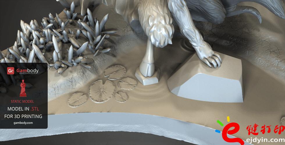 [超精致多圖]3D打印精致游戲動漫人物模型手板作品欣賞(帶下載地址)